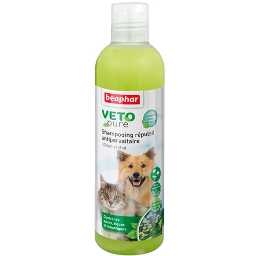БИО шампунь от блох и клещей для собак и котов Beaphar Veto Pure 250 мл (15711/02200)