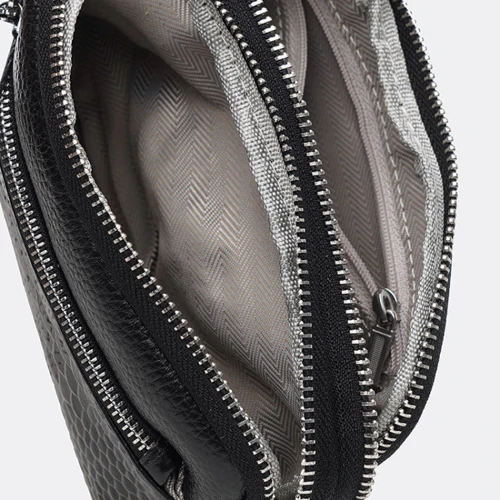 Женская сумка кросс боди Keizer черная (K1MH8822bl-black): Застежка Молния