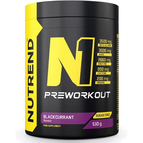 Предтренировочный комплекс Nutrend N1 510 g / 60 servings / blackcurrant