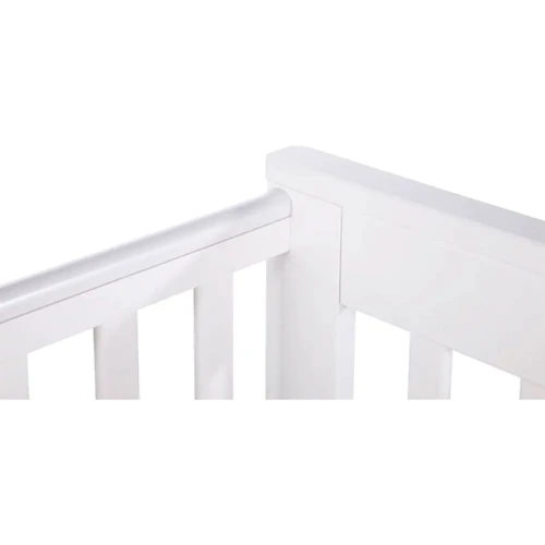 Детская кроватка Klups IWO 120х60 см с ящиком и перегородкой белая