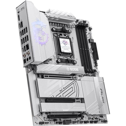 MSI MPG X870E EDGE TI WIFI UA: Дополнительно Поддержка RAID, Поддержка UEFI, Радиатор на VRM, Адаптер Wi-Fi