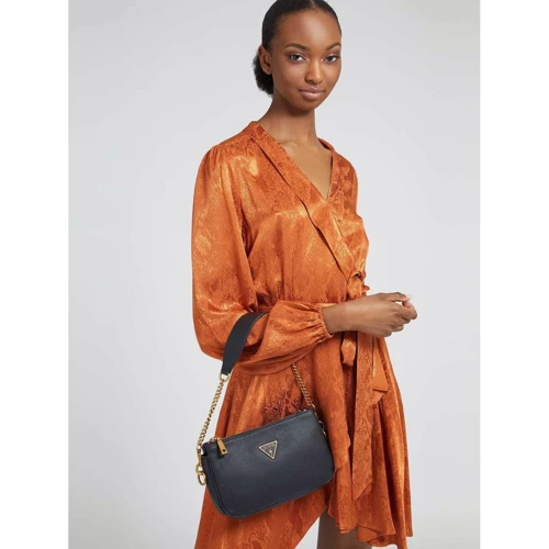 Женская сумка через плечо Guess Destiny Top Zip Shoulder черная (HWVB7878180-BLA): Пол Женский