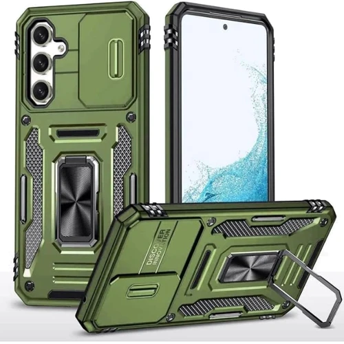 Чехол для телефонов Mobile Case Camshield Army Ring Army Green for Samsung S921 Galaxy S24 / S931 Galaxy S25