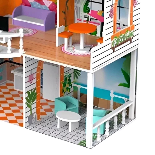 Деревянный кукольный домик (TX1283)