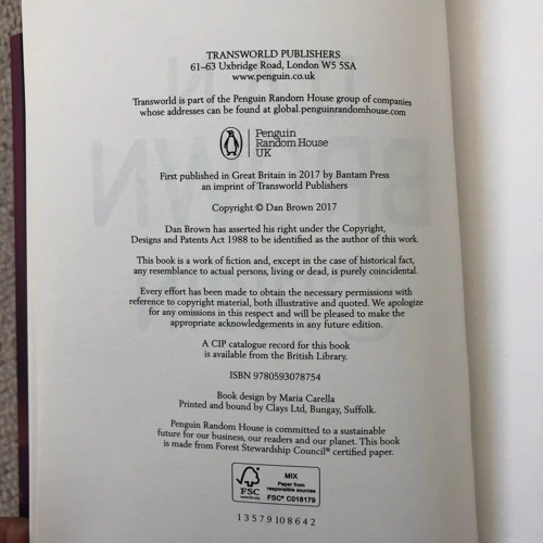 Dan Brown. Origin: Кількість сторінок 480
