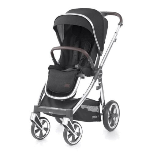 Универсальная коляска 2 в 1 BabyStyle Oyster 3 Caviar: Материал колес полиуретан