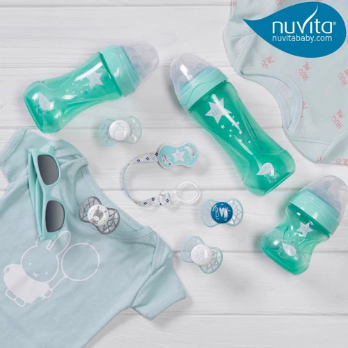 Пустышка Nuvita Air55 Cool симметричная с колпачком 0m+ BOY голубой (NV7065NG): Вид пустышки классическая