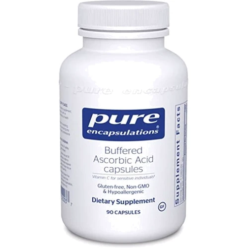 Pure Encapsulations Buffered Ascorbic Acid 670 mg Буферизированная аскорбиновая кислота 90 капсул