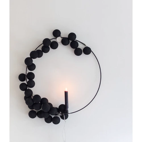 Гирлянда Cotton ball lights на 35 шаров 5,5м, Black: Тип Хлопковые шарики