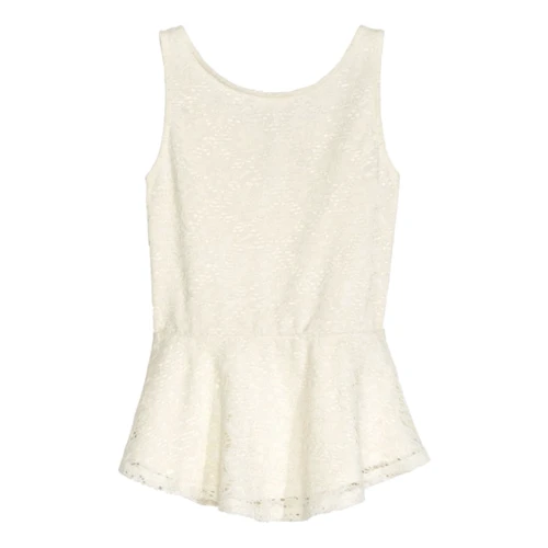 Блуза H&M 3597713 158-164 см молочная: Тип Блузы