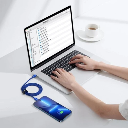 Кабель Baseus Cable USB-C to Lightning Crystal Shine 20W 1.2m Blue (CAJY000203) фото 8