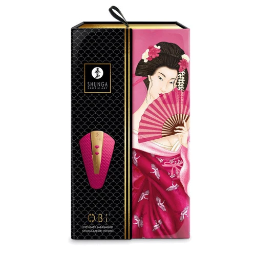 Клиторальный вибратор Shunga - Obi Intimate Massager Rasberry