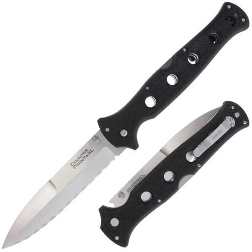 Ніж Cold Steel Counter Point 6" Serrated, Black (CST CS-10AAS): Система блокування Есть