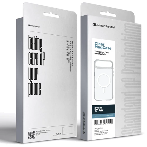 Чохол для iPhone ArmorStandart Clear MagCase Transparent for iPhone Air (ARM86254)