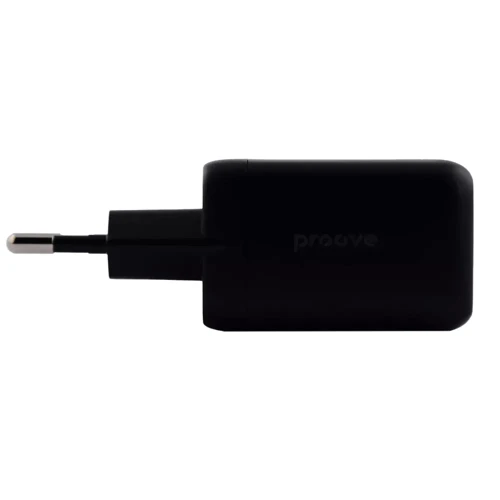 Зарядное устройство Proove Wall Charger 2xUSB-C Silicone Power 40W Black: Тип сетевое