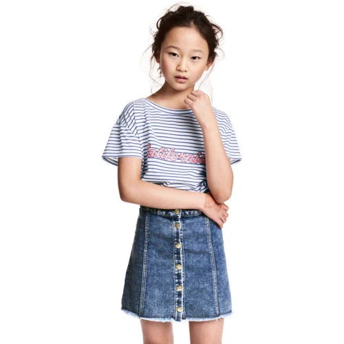 Футболка H & M 4763925 146-152 см синя: Тип футболки