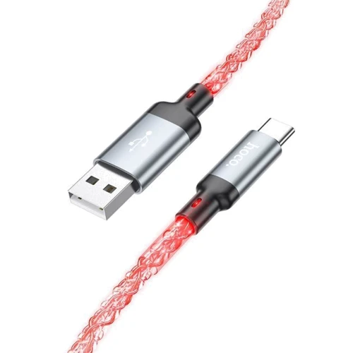 Кабель Hoco USB Cable to USB-C U112 3A 1m Gray: Тип USB Cable - USB-C