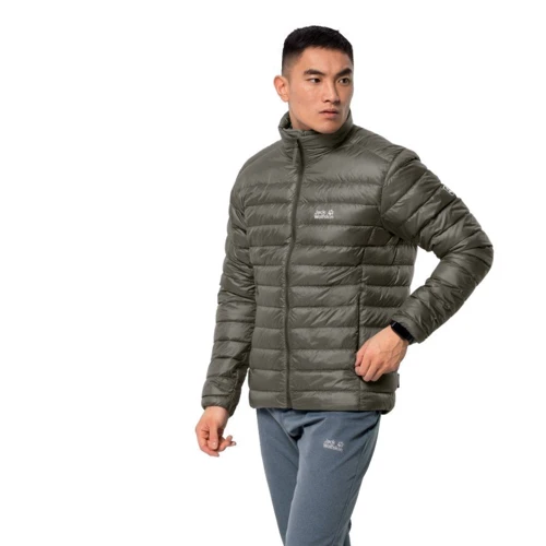 Пуховик Jack Wolfskin JWP Down 1205931-5066 48 сіро-оливковий зимовий: Вид Пуховики