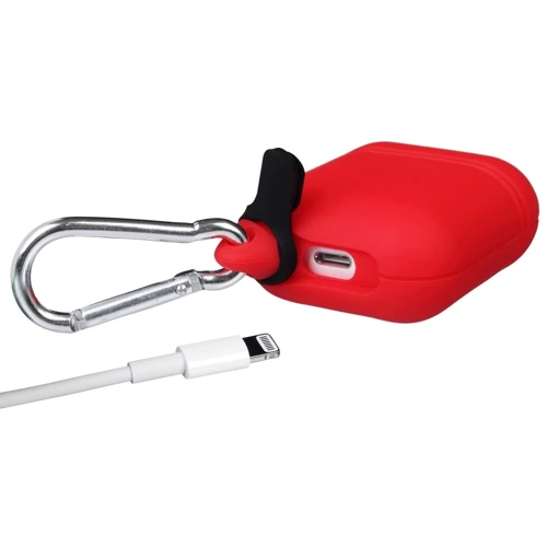 Чехол для наушников Becover Case Rainproof i-Smile with Belt Red IPH1421 (702356) for Apple AirPods фото 1