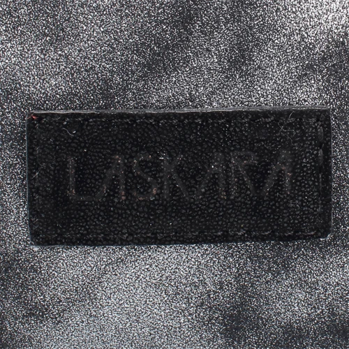Жіноча сумка-мішок Laskara сіра (LK10188-grey-black): Фактура матова, Гладка