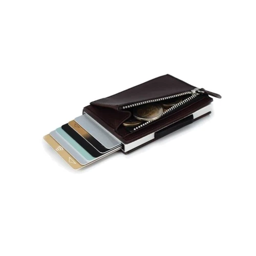 Женский кошелек Ogon Designs Ogon Cascade Slim Zipper коричневый (CZ_Darkbrown): Пол Женский