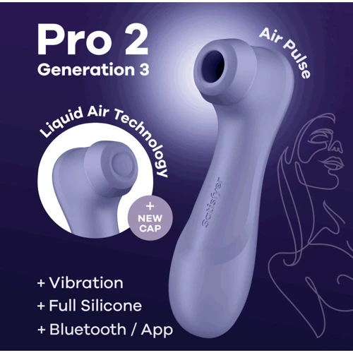 Вакуумный смарт стимулятор Satisfyer Pro 2 Generation 3 violet