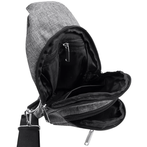 Мужская сумка-слинг DNK Leather серая (DNK-JOKER-4-BAG-7): Страна производитель Украина