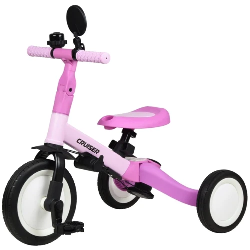 Велосипед-беговел Tri-cycle 6in1 Cruiser Versa 6в1 розовый (Pink): Цвет розовый