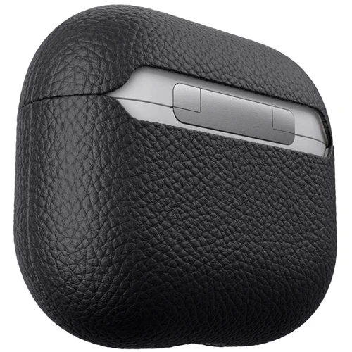 Чехол KeyBudz Artisan Series Leather Black (AP3_S3_BLK) for Apple AirPods 3 фото 1