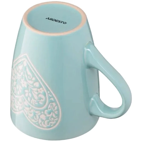 Кухоль Ardesto Heart кераміка блакитна 330 мл (AR3467BL)