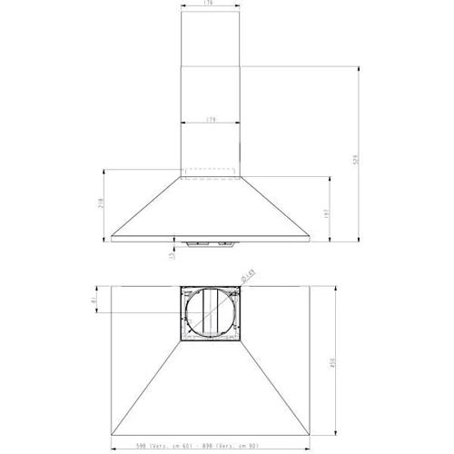Вытяжка Beko HCP61310I: Тип воздухоочистителя Рециркуляция, Отвод