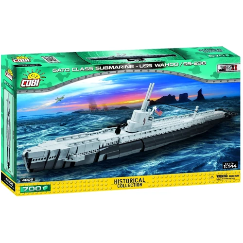 Конструктор COBI Подводная лодка Ваху (SS-238), 700 деталей (COBI-4806): Серия World Of Warships