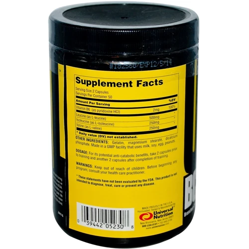 Аминокислота для спорта Universal Nutrition BCAA Pro 100 caps: Вкус Без вкуса