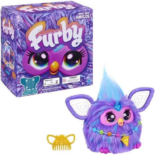 Игрушка интерактивная Hasbro Furby Пурпурный (F6743): Тип Персонаж мультфильма, фильма