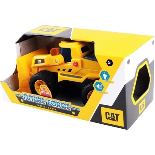 Колесный погрузчик Funrise CAT Future Force со светом и звуком 28 см (82379)