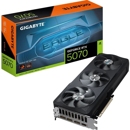 Видеокарта GIGABYTE GeForce RTX5070 12Gb EAGLE OC SFF (GV-N5070EAGLE OC-12GD) UA