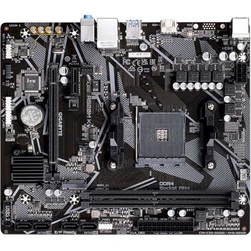 GIGABYTE A520M K: Роз'єми на платі USB 2.0, USB 3.2 Gen 1