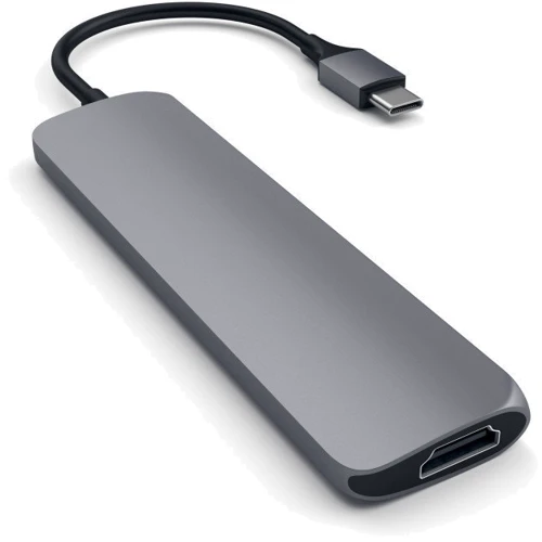 Адаптер Satechi Adapter USB-C to HDMI+USB-C+2xUSB3.0 Space Grey (ST-CMAM): Інтерфейс підключення USB-C
