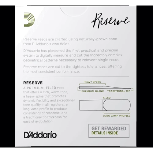 Трости D'addario Reserve - Alto Sax #3.5 - 10 Box