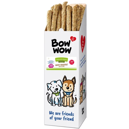 Лакомство для собак Bow wow натуральные колбаски с легкими 52-55 см 40 шт. (BW335)