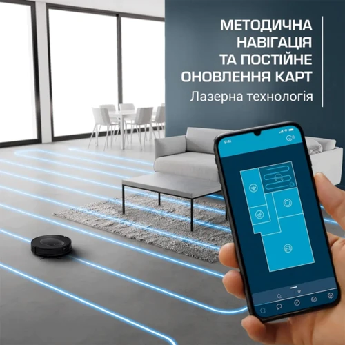 Робот-пилосос Rowenta X-Plorer Serie 65 Standard RR8L65WH: Додатково Адаптация под тип поверхности, Построение карты передвижения, Виртуальная стена, Удаленное управление, Низкий уровень шума, Для маленькой квартиры, Для больших помещений, Автоматическая подзарядка, 2