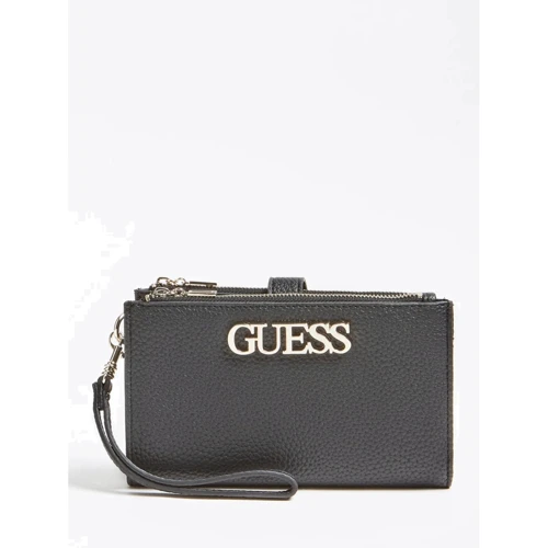 Жіночий гаманець Guess Uptown Chic Slg Dbl Zip Org чорний (SWVG7301570-BLA)