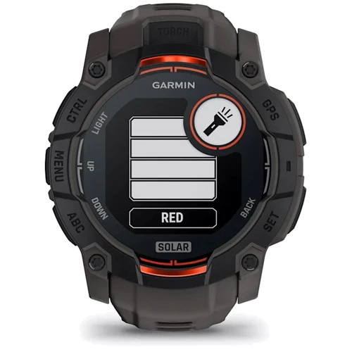 Смарт-часы Garmin Instinct 3 Solar 50mm Black with Charcoal Band (010-02935-00): Материал ремешка Силикон