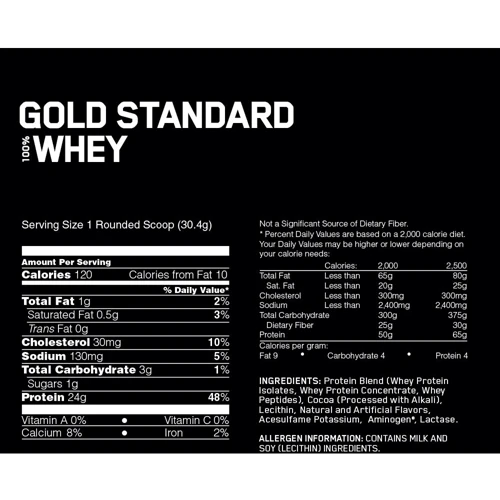 Протеин Optimum Nutrition 100% Whey Gold Standard 4540 g / 146 servings / Chocolate: Вид Сывороточные