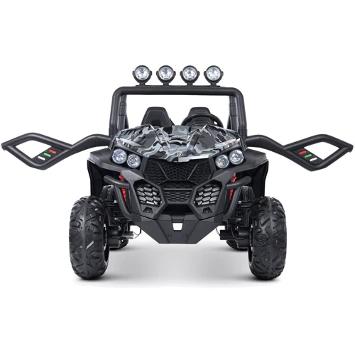 Детский двухместный электромобиль Джип Bambi Racer, серый камуфляж (M 3454(2)EBLRS-18): Вид джип