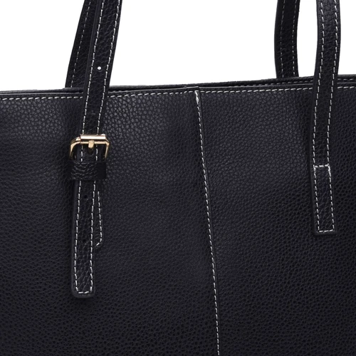 Женская сумка тоут Keizer черная (K16609-black): Тип ручки С двумя ручками, Длинная ручка
