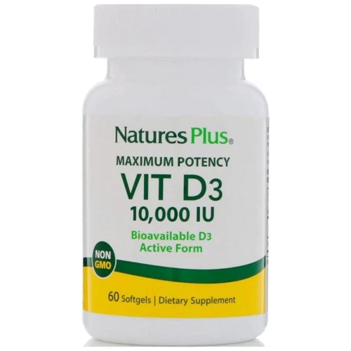 Nature's Plus Vitamin D3 10.000 IU Вітамін D3 60 капсул