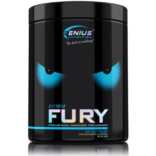 Передтренувальний комплекс Genius Nutrition Fury extreme 400 g / 22 servings / Ice Candy