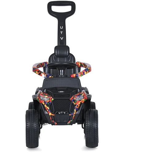 Детский электромобиль-толокар 2в1 Bambi Квадроцикл черный (M 5732EBLR-2)