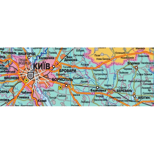 Україна. Адміністатівній поділ. М 1: 610 000 (на 2-х Аркуша) картон. ІПТ: Виробник Інститут передових технологій